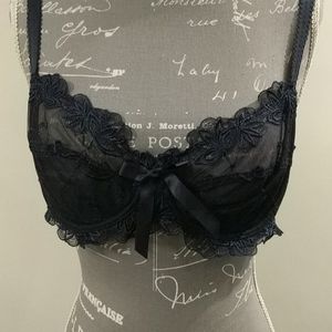 Women's temptation lace Navy underwear bra